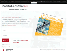 Tablet Screenshot of diabetescareonline.net